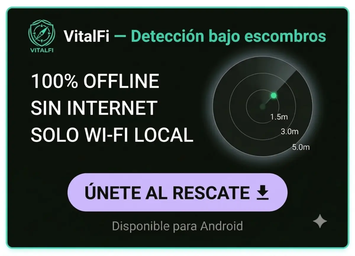 VitalFi – Sistema de Geolocalización y Rescate de Personas Mediante Redes Inalámbricas